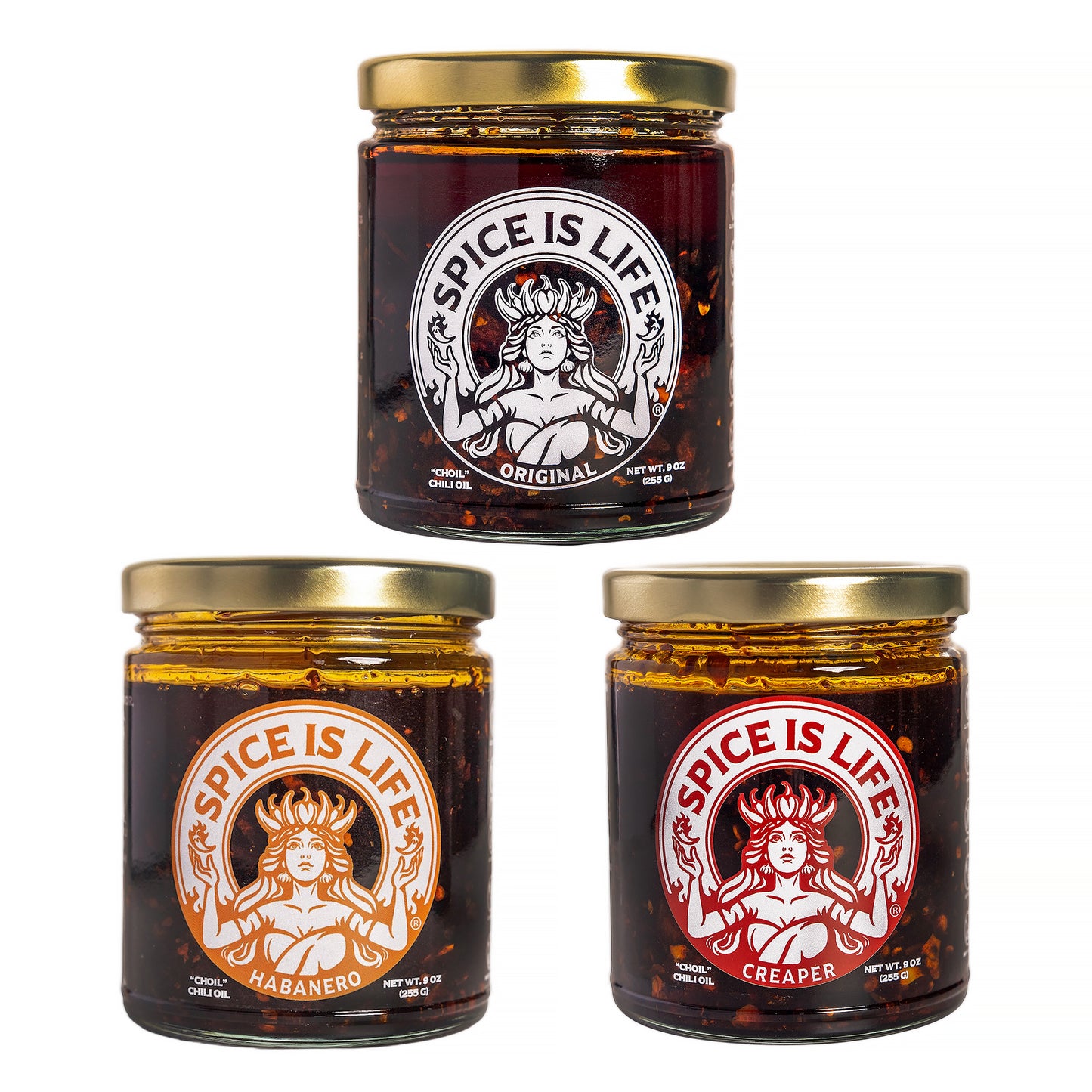 Choil® Variety Pack (3-Pack) – Chili Crisp with Garlic & Shallots, No Seed Oils, Olive & Avocado Oil, Small Batch