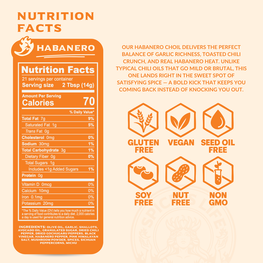 Habanero Choil - Hot - 9oz.